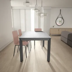 Cancio Poker Table extensible Dekton pieds métal* Table De Cuisine|Table Pour Petit Espace