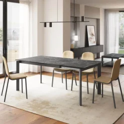 Cancio Poker Table petit espace extensible en céramique* Table De Cuisine|Table Pour Petit Espace