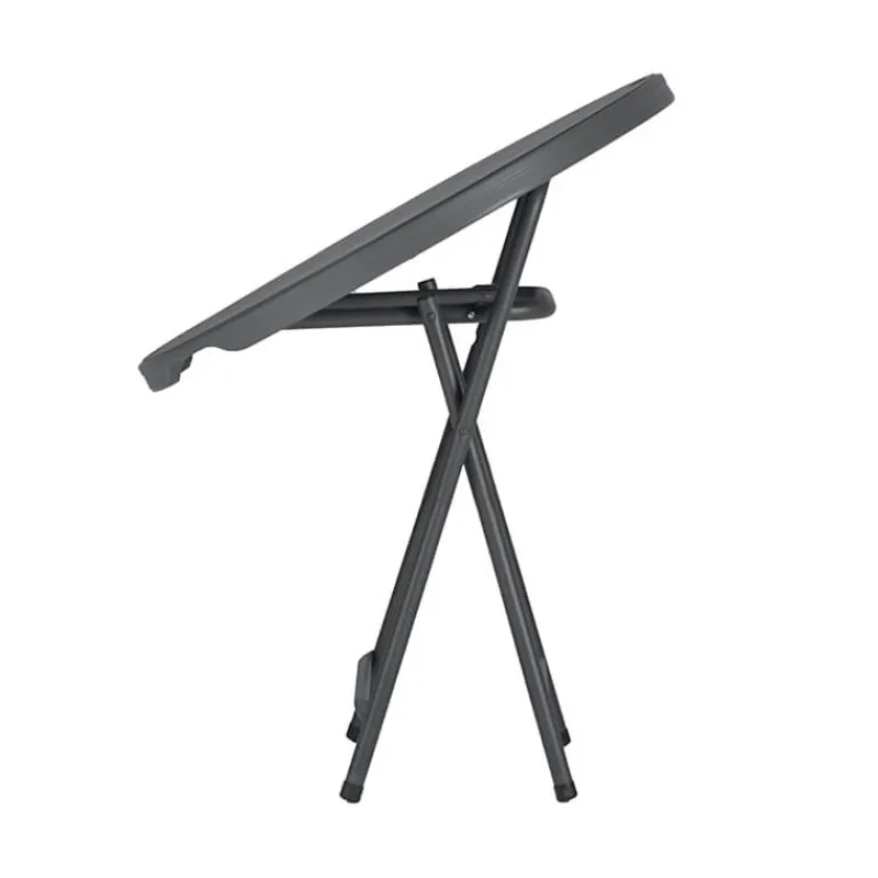 PraxisTable pliante ronde gris foncé* Table Pour Petit Espace