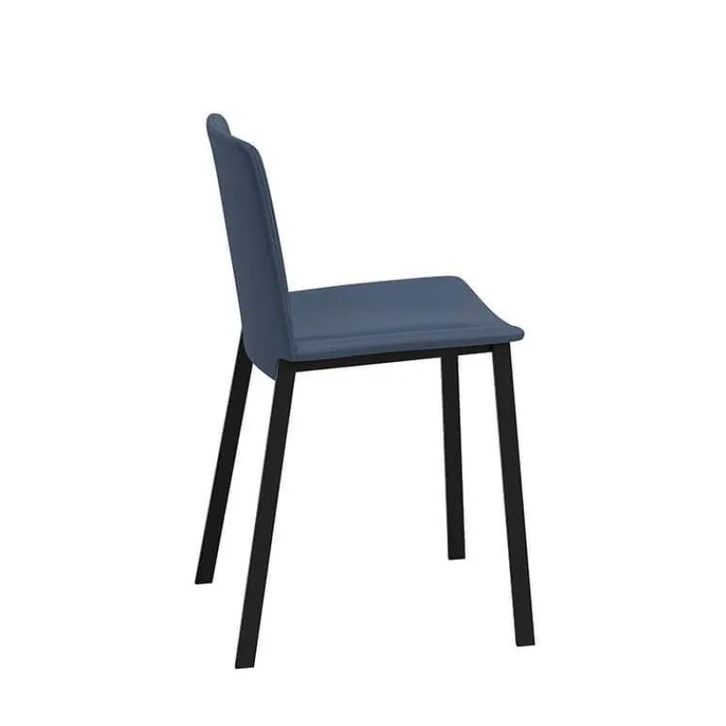 Perfecta Primera Chaise belge moderne rembourrée en simili avec pieds en métal* Chaise De Cuisine|Chaise De Salle à Manger