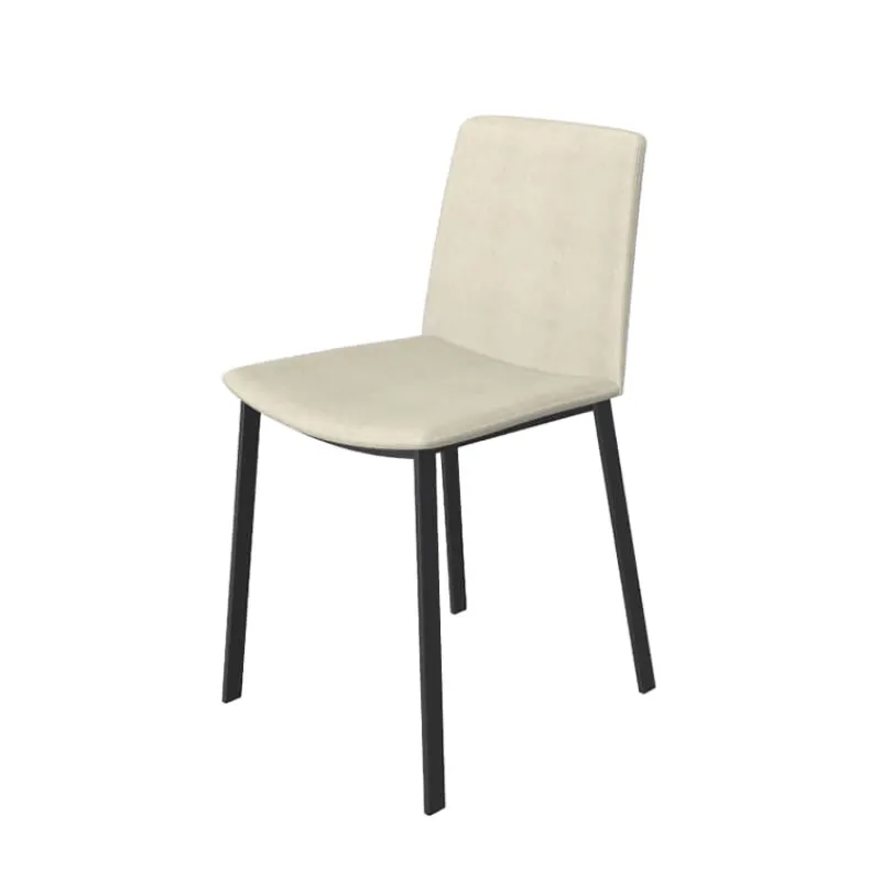 Perfecta Primera Chaise moderne tissu et pieds métal* Chaise De Salle à Manger