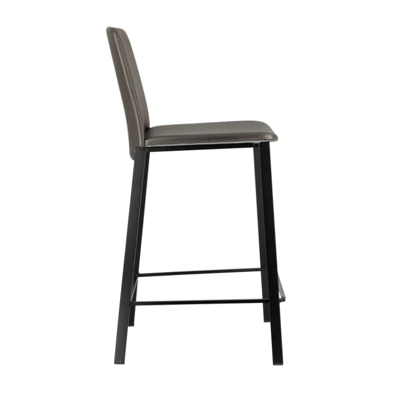Perfecta Primera Tabouret snack belge rembourré en simili et pieds en métal* Tabouret Snack (assise +/- 65 Cm)|Tabouret De Bar (assise +/- 80 Cm)