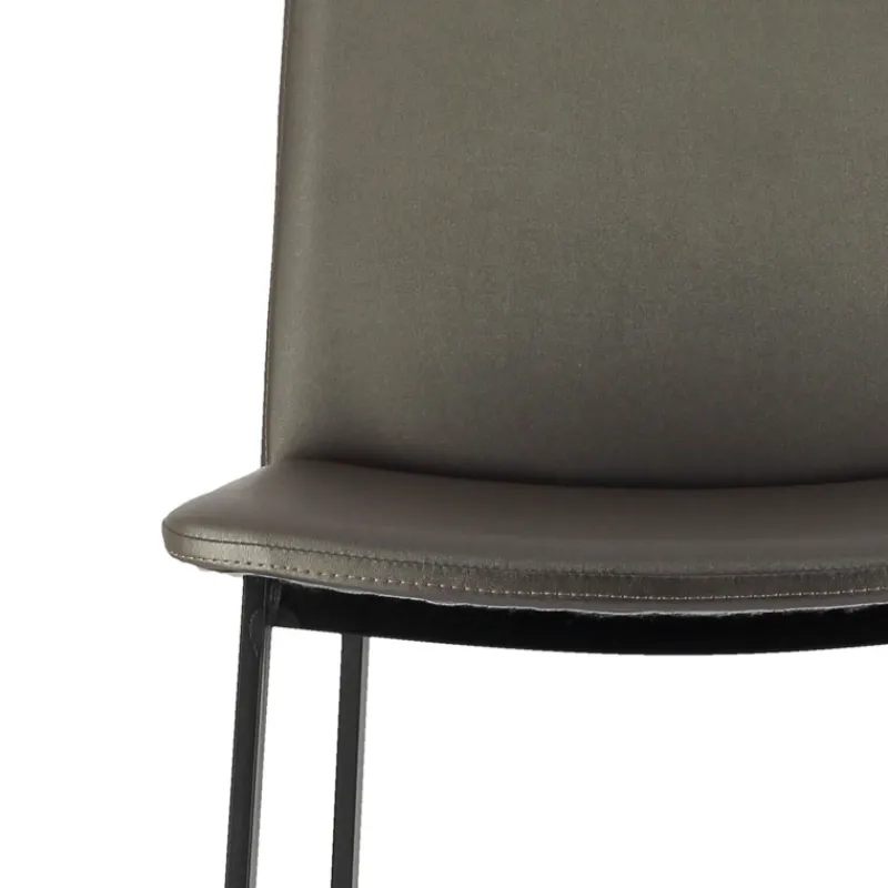 Perfecta Primera Tabouret snack belge rembourré en simili et pieds en métal* Tabouret Snack (assise +/- 65 Cm)|Tabouret De Bar (assise +/- 80 Cm)