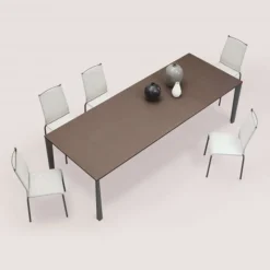 Ingenia casa Prisma Ingenia by Bontempi® Table moderne extensible en mélaminé et acier laqué* Table De Salle à Manger