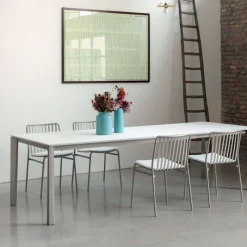Ingenia casa Prisma Ingenia by Bontempi® Table extensible moderne en céramique et acier laqué* Table De Salle à Manger