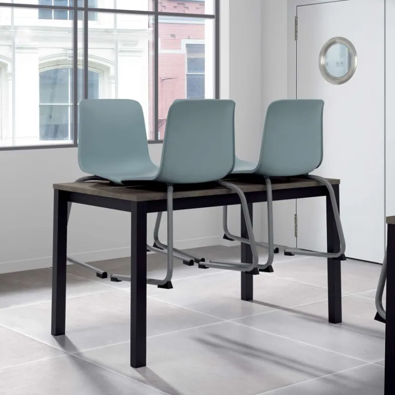 Perfecta Proza Chaise pied luge inversé empilable en métal coque polypropylène* Chaise De Cuisine