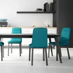 Cancio Pulsar Chaise contemporaine en tissu et métal* Chaise De Salle à Manger
