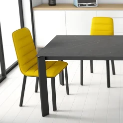Cancio Pulsar Chaise contemporaine en tissu et métal* Chaise De Salle à Manger