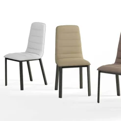 Cancio Pulsar Chaise contemporaine en tissu et métal* Chaise De Salle à Manger