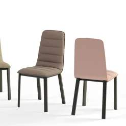 Cancio Pulsar Chaise contemporaine en tissu et métal* Chaise De Salle à Manger