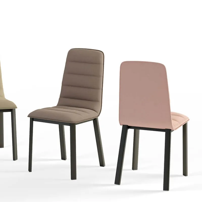 Cancio Pulsar Chaise contemporaine en tissu et métal* Chaise De Salle à Manger