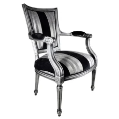 Paget Quentin Fauteuil cabriolet Louis 16 fabrication française en tissu et bois massif* Fauteuil De Salon