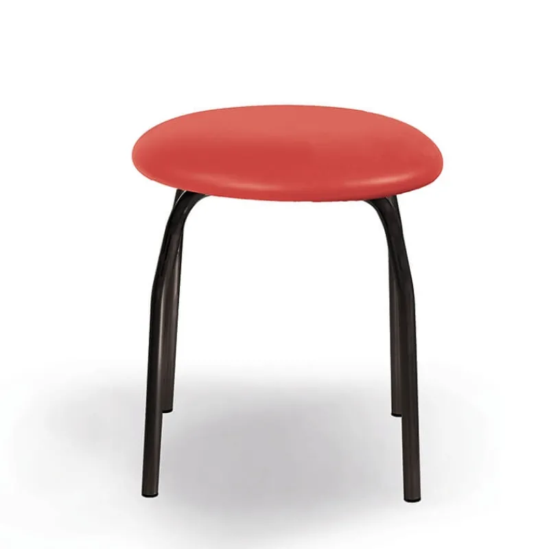 Carrier Rebecca Tabouret bas assise rembourrée et pieds en métal de fabrication française* Tabouret Bas (assise +/- 45 Cm)