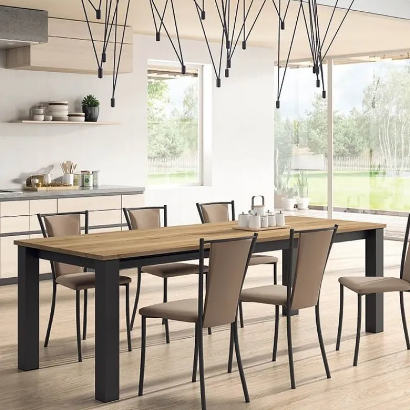 Perfecta Reina Chaise de cuisine contemporaine en métal et simili* Chaise De Cuisine