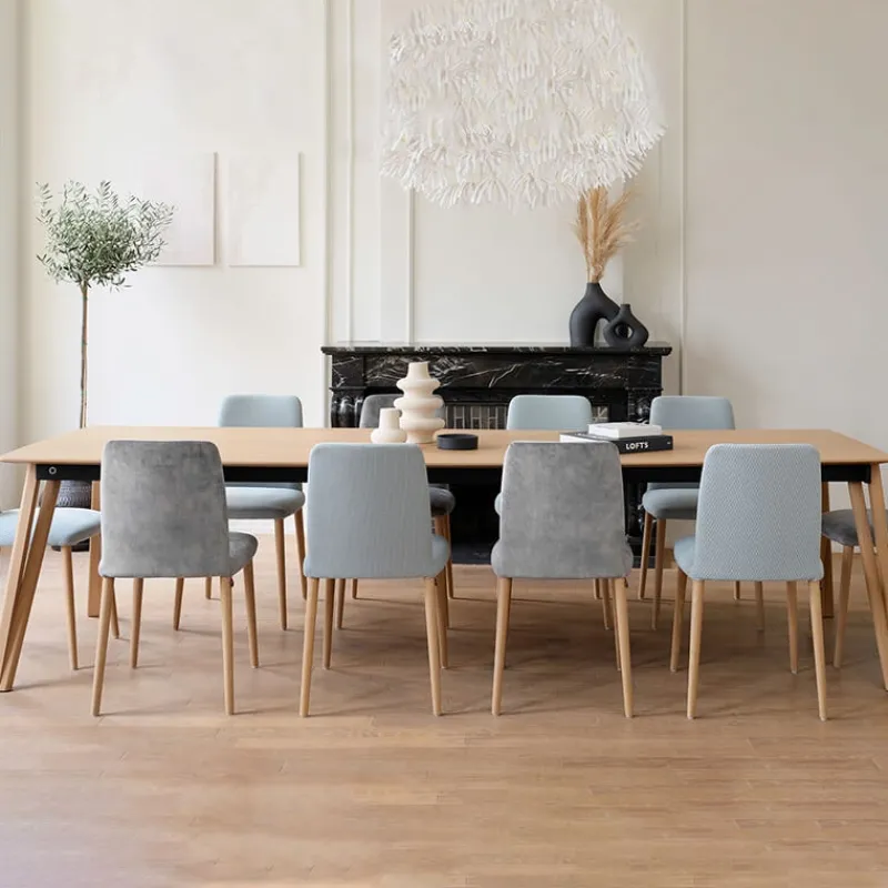 Mobitec Rennes ® Table en bois massif extensible pieds épingle* Table De Salle à Manger