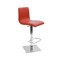 Peressini Rio Tabouret réglable en hauteur en synthétique et métal chromé* Tabouret Réglable En Hauteur|Tabouret Snack (assise +/- 65 Cm)
