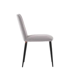 Mobitec Rob C03 ® Chaise de salle à manger en tissu et métal* Chaise De Salle à Manger