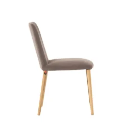Mobitec Rob C01 ® Chaise moderne en tissu rembourrée avec pieds en bois massif* Chaise De Salle à Manger|Chaise Salon