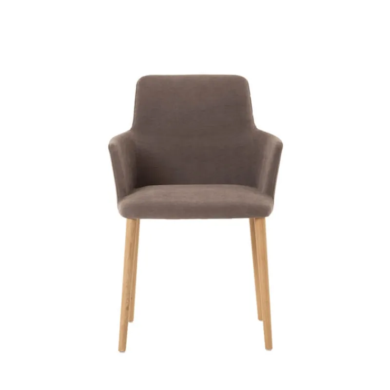 Mobitec Rob C02 ® Fauteuil de salle à manger cocooning en tissu et pieds bois* Chaise De Salle à Manger|Chaise Salon