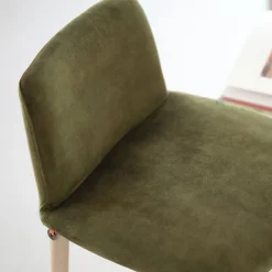 Mobitec Rob C06 ® Tabouret de bar en tissu et pieds bois massif* Tabouret De Bar (assise +/- 80 Cm)