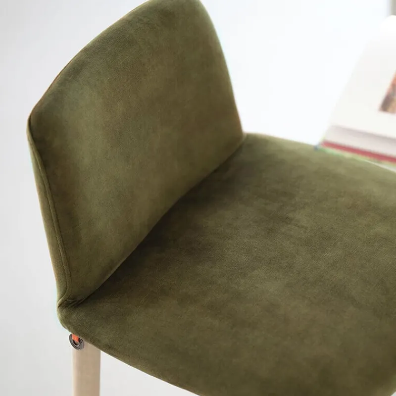 Mobitec Rob C06 ® Tabouret de bar en tissu et pieds bois massif* Tabouret De Bar (assise +/- 80 Cm)