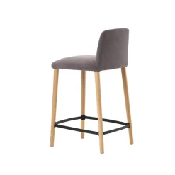 Mobitec Rob C05 ® Tabouret snack en tissu et bois massif* Tabouret Snack (assise +/- 65 Cm)|Tabouret De Bar (assise +/- 80 Cm)