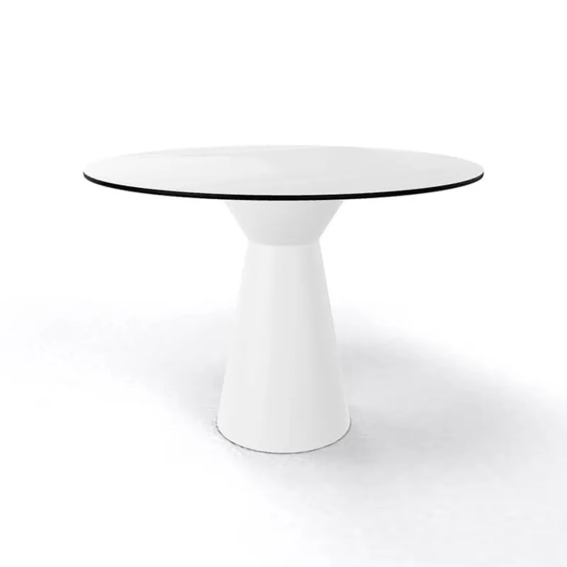 Roller H74 ronde Table design italienne ronde avec pied central* Table De Cuisine|Table Pour Petit Espace