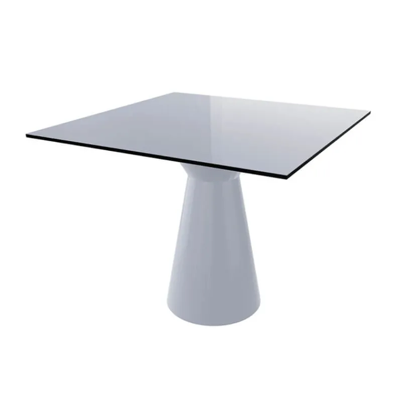Roller H74 Table carrée design italien à pied central* Table De Cuisine|Table Pour Petit Espace