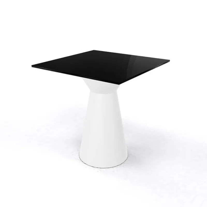 Roller H74 Table carrée design italien à pied central* Table De Cuisine|Table Pour Petit Espace