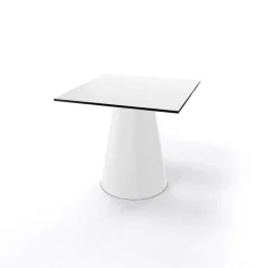 Roller H55 Table d'appoint carrée design italien à pied central* Table De Salon|Table Pour Petit Espace