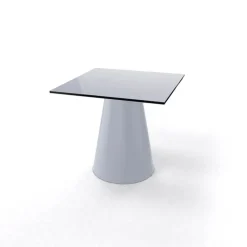 Roller H55 Table d'appoint carrée design italien à pied central* Table De Salon|Table Pour Petit Espace