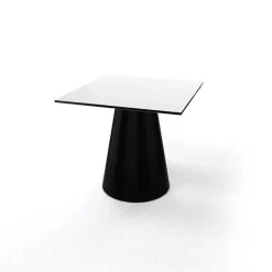 Roller H55 Table d'appoint carrée design italien à pied central* Table De Salon|Table Pour Petit Espace