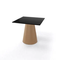 Roller H55 Table d'appoint carrée design italien à pied central* Table De Salon|Table Pour Petit Espace