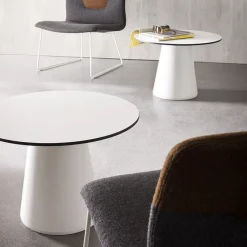 Roller H55 Table d'appoint ronde design italien à pied central* Table De Salon|Table Pour Petit Espace