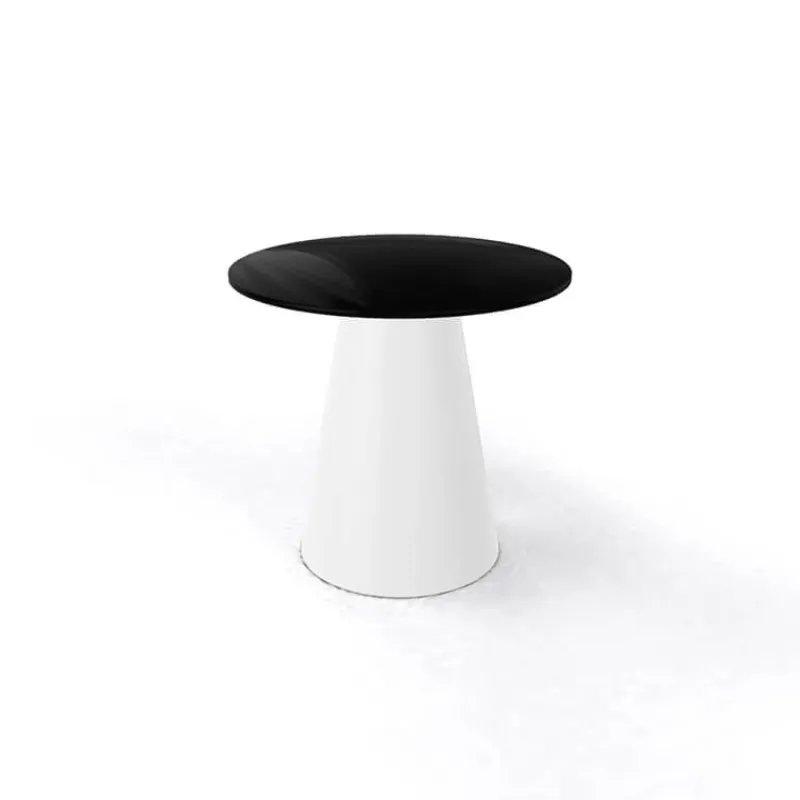 Roller H55 Table d'appoint ronde design italien à pied central* Table De Salon|Table Pour Petit Espace