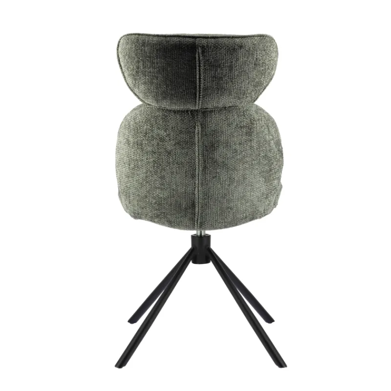 RosaChaise pivotante en tissu avec pieds en métal* Chaise De Salle à Manger|Chaise Salon
