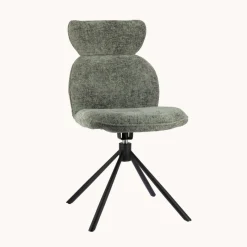 RosaChaise pivotante en tissu avec pieds en métal* Chaise De Salle à Manger|Chaise Salon