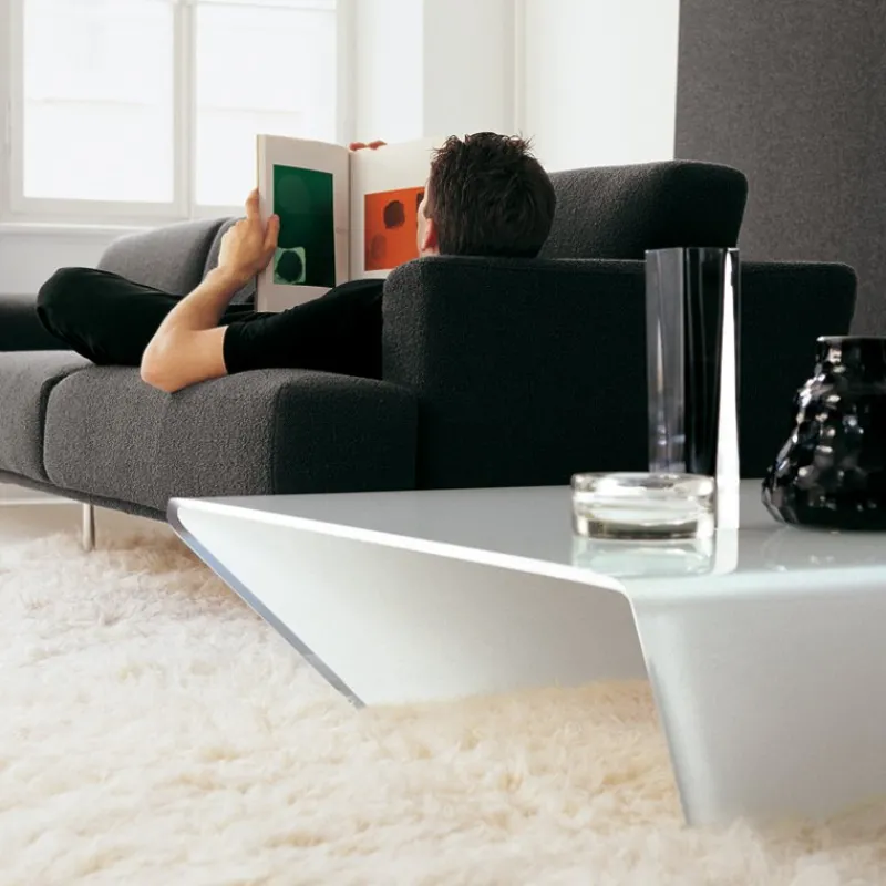 Sovet Italia Rubino Sovet® Table basse design rectangulaire ou carrée en verre* Table De Salon