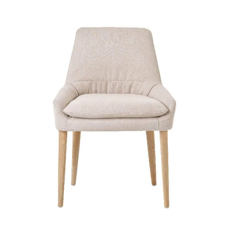 Mobitec Saga ® Chaise confortable en tissu et pieds bois* Chaise De Salle à Manger|Chaise Salon