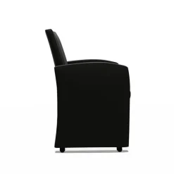 Sessio Sarah Fauteuil de table rembourré en synthétique avec roulettes* Chaise De Cuisine|Chaise De Salle à Manger
