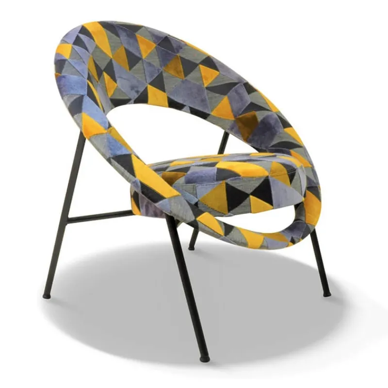 Paget Saturn Fauteuil design en tissu fabriqué en France* Fauteuil De Salon