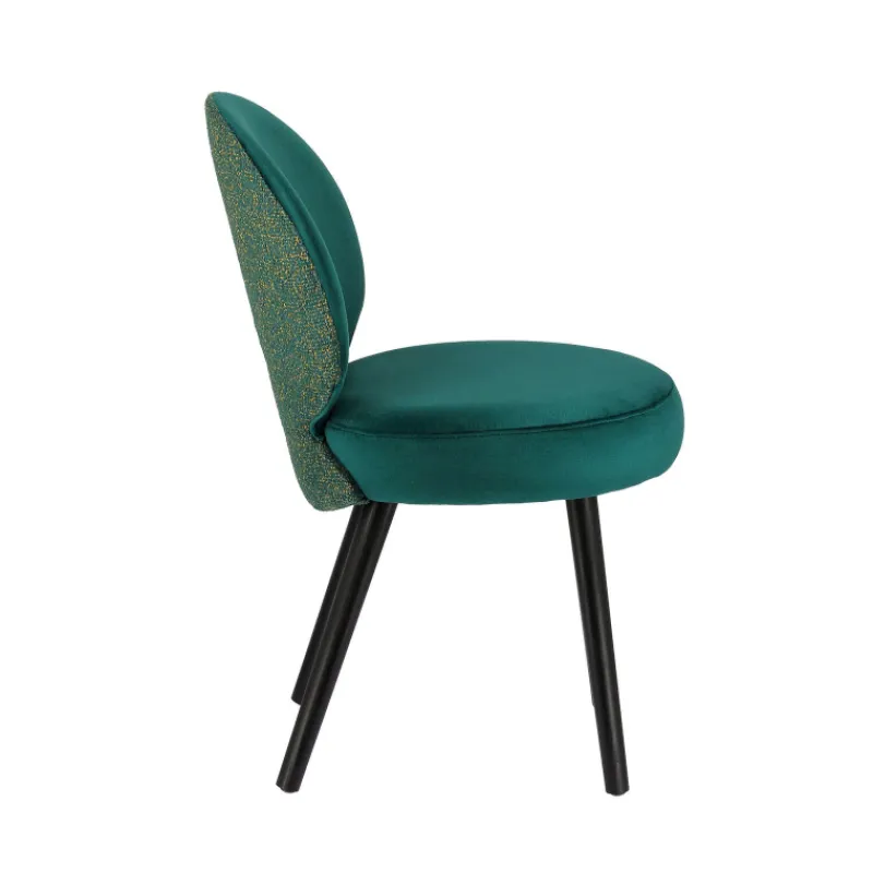 Sessio Severus Chaise cosy bicolore en tissu avec pieds bois* Chaise De Salle à Manger|Chaise Salon