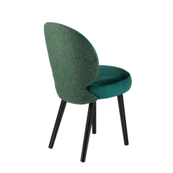 Sessio Severus Chaise cosy bicolore en tissu avec pieds bois* Chaise De Salle à Manger|Chaise Salon