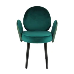 Sessio Severus Fauteuil cosy bicolore en tissu et pieds bois* Chaise De Salle à Manger|Chaise Salon
