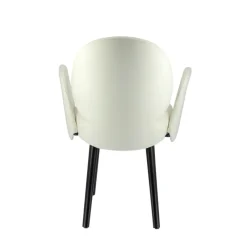 Sessio Severus Fauteuil cosy en tissu avec pieds bois* Chaise De Salle à Manger|Chaise Salon