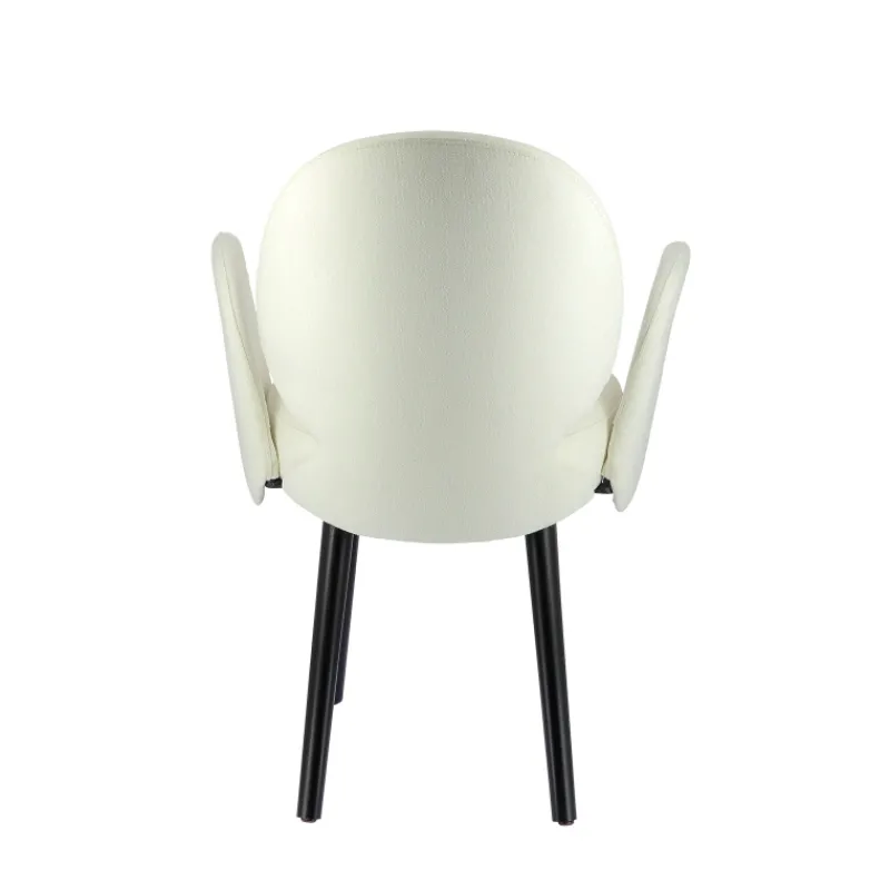 Sessio Severus Fauteuil cosy en tissu avec pieds bois* Chaise De Salle à Manger|Chaise Salon