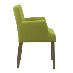 Mobitec Shanna ® Fauteuil cosy en tissu et bois* Chaise De Salle à Manger|Chaise Salon