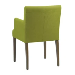 Mobitec Shanna ® Fauteuil cosy en tissu et bois* Chaise De Salle à Manger|Chaise Salon