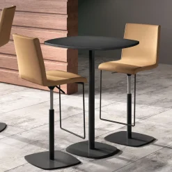Perfecta Sherpa Tabouret en simili réglable en hauteur et pivotant rembourré* Tabouret Snack (assise +/- 65 Cm)|Tabouret De Bar (assise +/- 80 Cm)