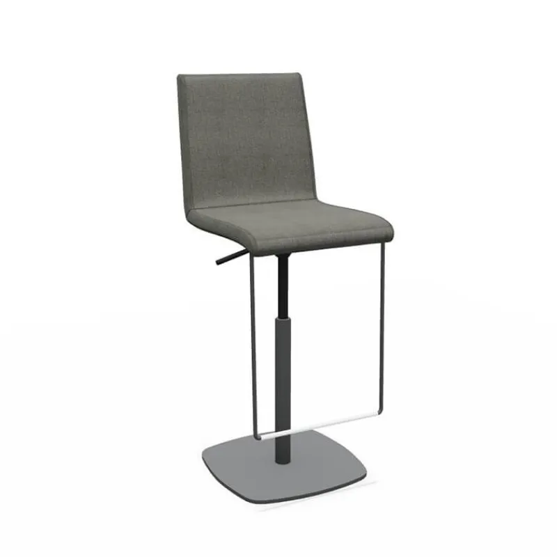 Perfecta Sherpa Tabouret haut réglable et pivotant en tissu fabriqué en Belgique* Tabouret Snack (assise +/- 65 Cm)|Tabouret De Bar (assise +/- 80 Cm)